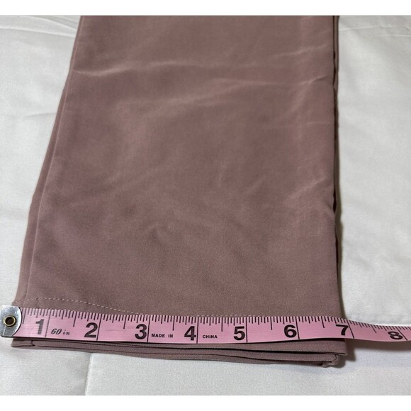 Grace Karin High Elastic Waist Tie Belted Pencil Paper Bag Trouser Purple Medium - Picture 11 of 11